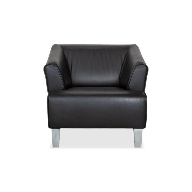 Leather Chairs with Aluminum Legs from Rolf Benz, Set of 2 For Sale - Image 12 of 13