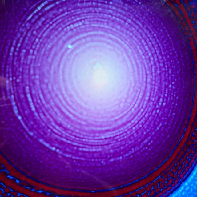 Blue Original Contemporary Abstract Art Wall Constructed in Acrylic Op Art Chok 1973 For Sale - Image 8 of 10