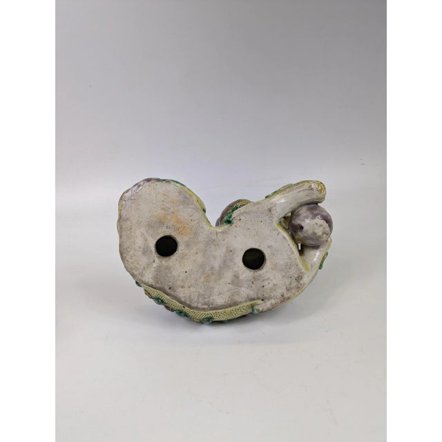 Pair of Late 19th Century Porcelain Chinese Foo Dog Figurines For Sale - Image 11 of 13