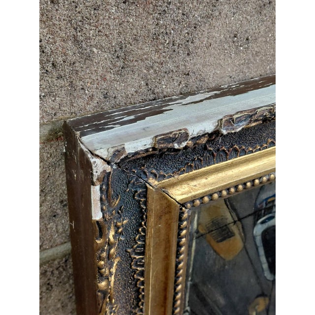 Framed Signed Giovanni Columbo Bustling Cityscape For Sale - Image 13 of 14