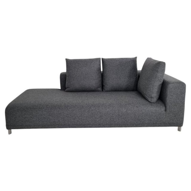Opium Chaise Unit in Grey Wool from Ligne Roset For Sale - Image 4 of 7