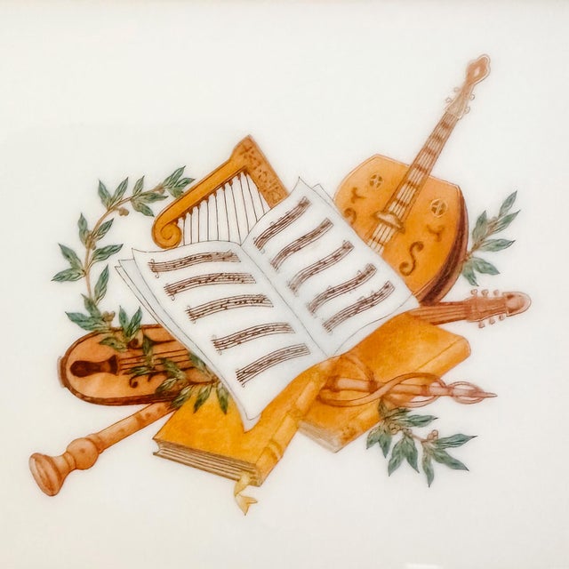 French French Limoges Porcelain Ashtray by Medard De Noblat, Amadeus Collection For Sale - Image 3 of 8