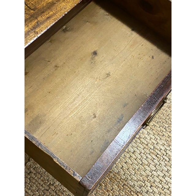 Wood Circa 1820 English 2 Drawer Table For Sale - Image 7 of 13