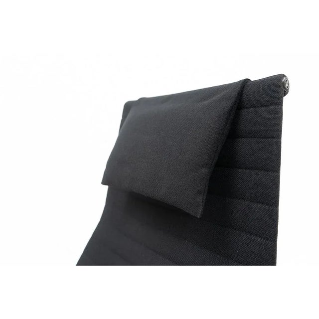 Black EA124 Lounge Chair by Charles & Ray Eames for Vitra, 1980s For Sale - Image 8 of 12