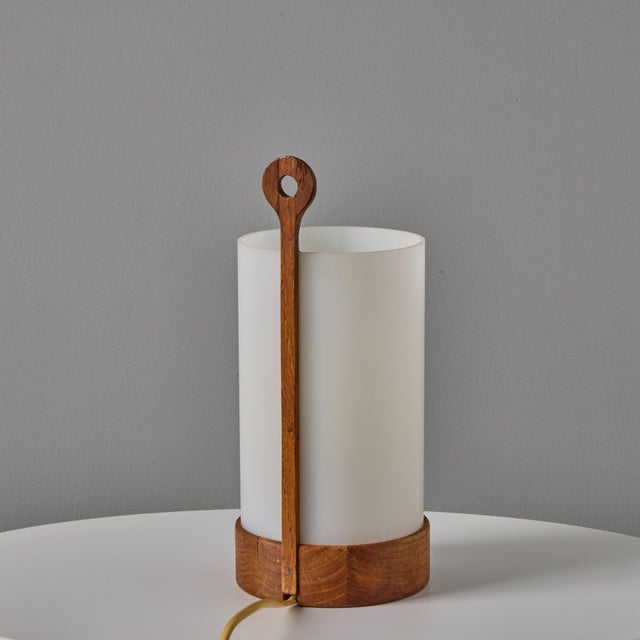 1950s Teak and Perspex Wall or Table Lamp by Uno and Östen Kristiansson for Luxus For Sale - Image 9 of 15