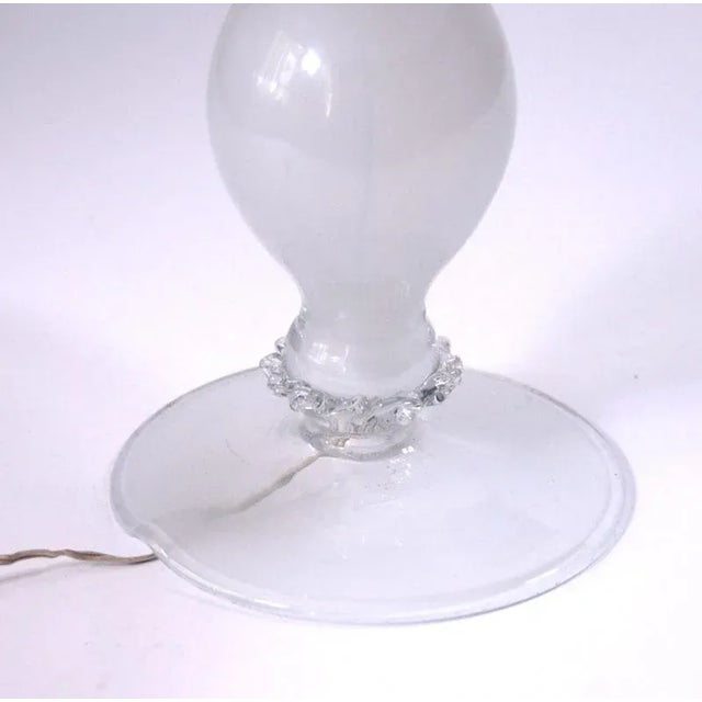 Italian Glass Table Lamp, 1950s For Sale - Image 7 of 8