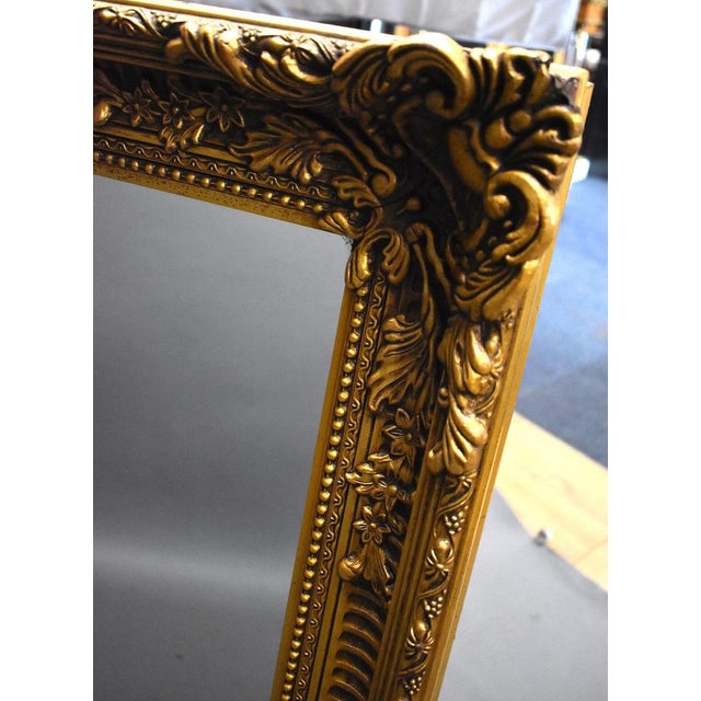Vintage Ornate Gilt Mirror, 1960 For Sale - Image 3 of 8