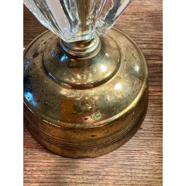 1960s Vintage Hollywood Regency “Crystal” Waterfall Table Lamps – Pair For Sale - Image 5 of 9