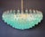 Vintage Murano Glass Chandelier with 185 Turquoise Poliedri, 1990 For Sale - Image 14 of 18