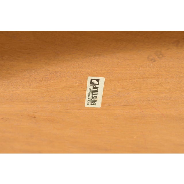 Mid-Century Round Extendable Oak Dining Table by Farstrup Møbler, Denmark, 1970s For Sale - Image 18 of 18
