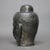Tibetan Gilt Silver Ceramic Buddha Head Sculpture 20th C For Sale - Image 9 of 10