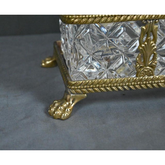 Gold Bronze and Crystal Liquor Cabinet, Late 19th Century, Set of 3 For Sale - Image 8 of 18