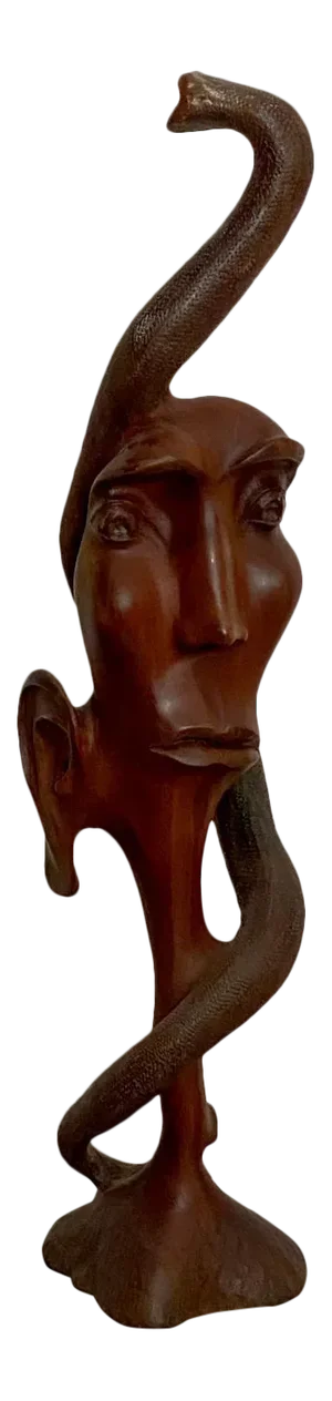 Early 20th Century 1920 American Surrealist Carving