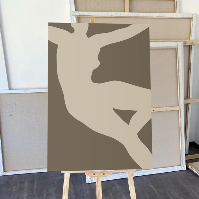 Contemporary Set of Two Paintings on Canvas by Anna Pepe For Sale - Image 3 of 6