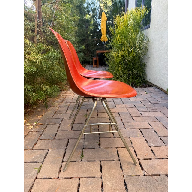 Mid-Century Modern 1970s Herman Miller Eames Fiberglass Side Chairs For Sale - Image 3 of 5