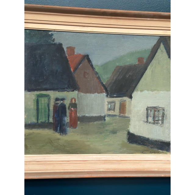 Fabian Lundqvist, Village, 1944, Oil on Canvas, Framed For Sale - Image 11 of 18