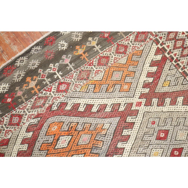 Late 20th Century Tribal Jajim Kilim Turkish Rug For Sale - Image 12 of 18