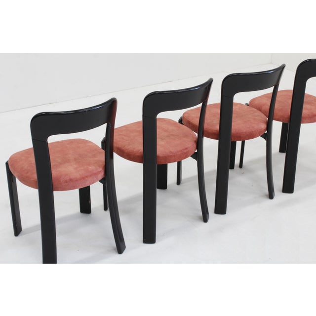 Wood Vintage Bruno Rey Dining Chairs for Dietiker Switzerland, 1970s, Set of 4 For Sale - Image 7 of 10