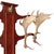 Brown Vintage Fallow Deer Antler Hall Tree For Sale - Image 8 of 15