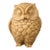 Vintage Faux Ivory Resin Owl Figurine, 3.5" Woodland Decorative Owl Statue For Sale