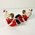 1950s Vintage Americana Boho Chic Whimsical Kick-Backed Santa Candle Holders - A Pair, Christmas For Sale - Image 11 of 11