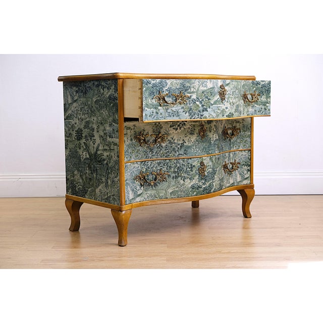 Wood Vintage Rococo Style Dresser from GP & J Baker, Sweden, 1940s For Sale - Image 7 of 13