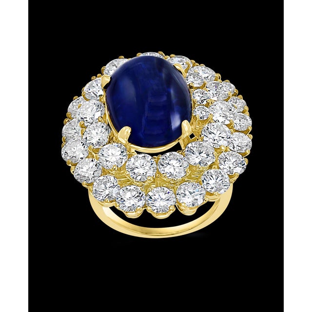 Chantecler 12 Ct Sapphire 22 Ct Diamond VS/E-F Color Ring & Earring Set 18 KYG For Sale - Image 18 of 18