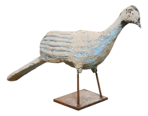 Mid 20th Century Spanish Peacock Lawn Ornament