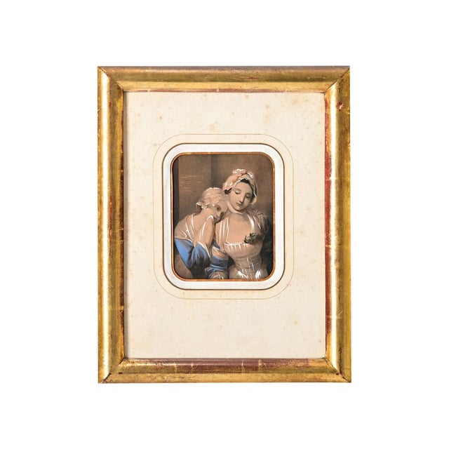French 19th Century Framed Hand-Colored Lithograph For Sale - Image 9 of 9