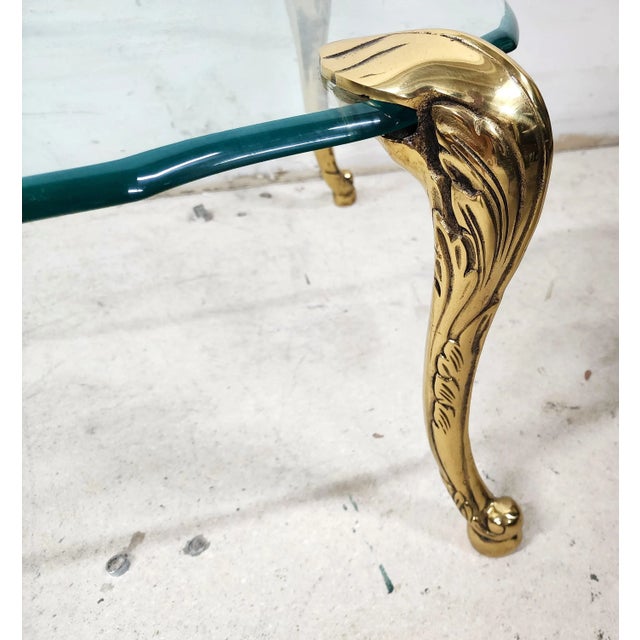 FOR FULL LISTING DETAILS CLICK "more" BELOW 1970s Vintage French Provincial Coffee Table Brass & Glass by CHAPMAN...