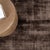Soft luxurious chocolate brown silk-like viscose-cotton rug. Lightly distressed finish for texture and dimension....