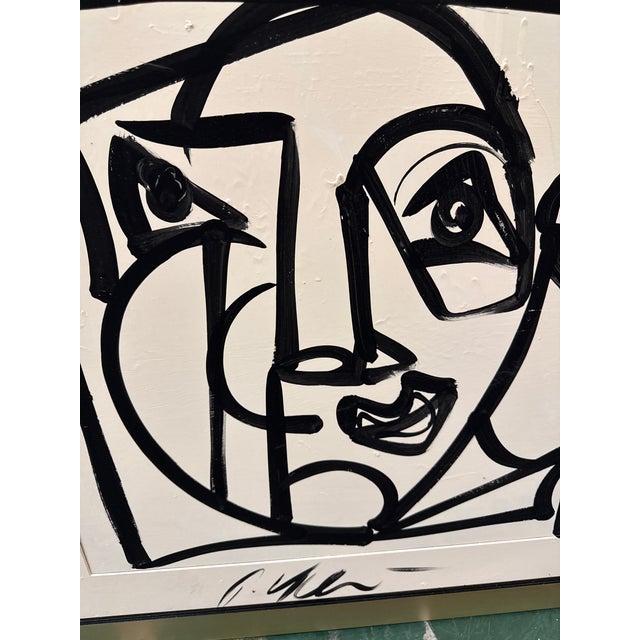 Peter Keil 1970s Peter Keil the Matador in Palma Cubist Painting For Sale - Image 4 of 5