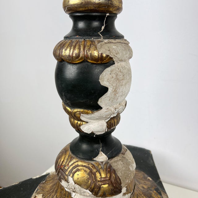 Large Salvaged Gilt Wood Fragment, 1700s For Sale - Image 5 of 11