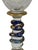 19th Century Bohemian Art Glass Wine Glasses With Cobalt Serpent Attributed to Harrach Bohemian Glass For Sale - Image 5 of 9