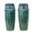 Antique Art Nouveau Flemish Blue Earthenware Vases, 1890s, Set of 2 For Sale - Image 5 of 18