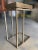 Metal Crate & Barrel Echo Modern Industrial C-Table in Antique Brass Finish With Mirrored Glass, Imar-199-Cb For Sale - Image 7 of 12