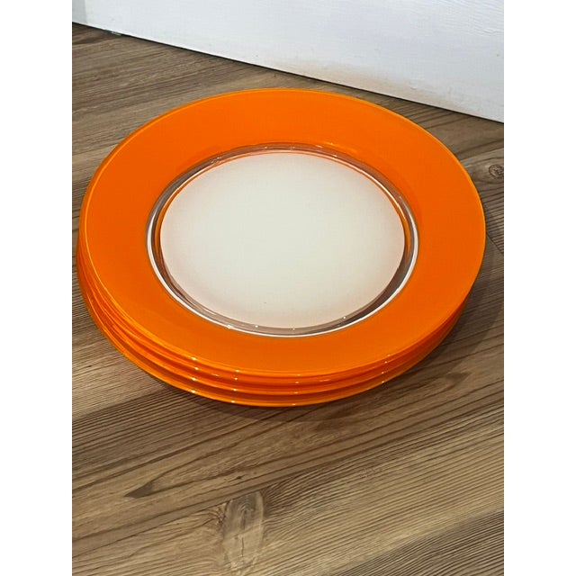 Vintage Duralex Art Glass Plates - Set of 4 For Sale In New York - Image 6 of 7