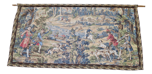 Tapestry with Hunting Motif in the style of Aubusson from JP Paris, 1970s
