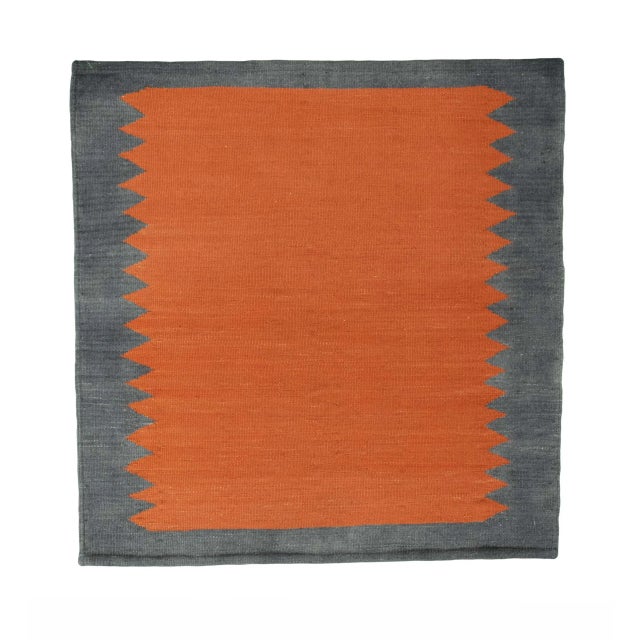 Handwoven Kilim Rug in Wool For Sale - Image 9 of 9