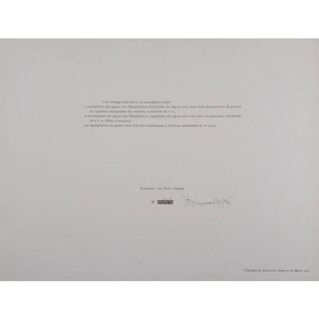 Umberto Brunelleschi, Scaramouche, 1914, Original Pochoir For Sale - Image 6 of 7