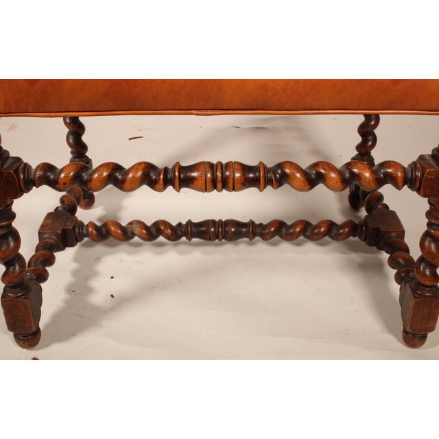 Pair of Baroque Style Barley Twist Armchairs For Sale - Image 10 of 11