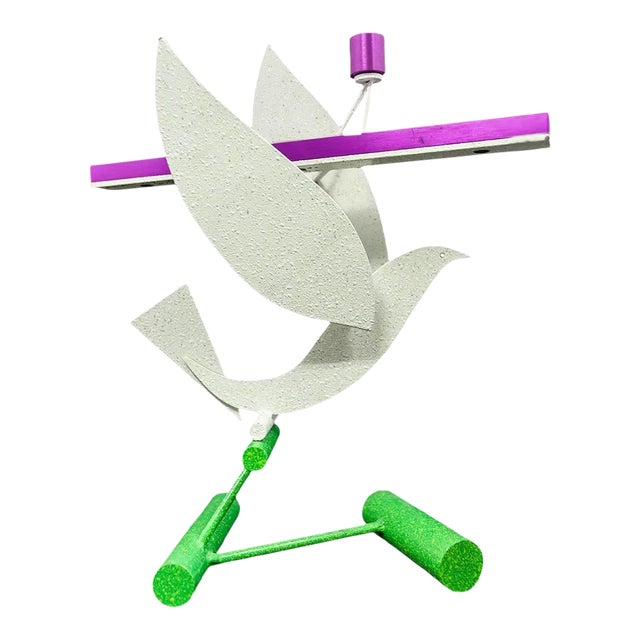 1998 Peter Shire Postmodern Memphis Peace Dove Sculpture For Sale