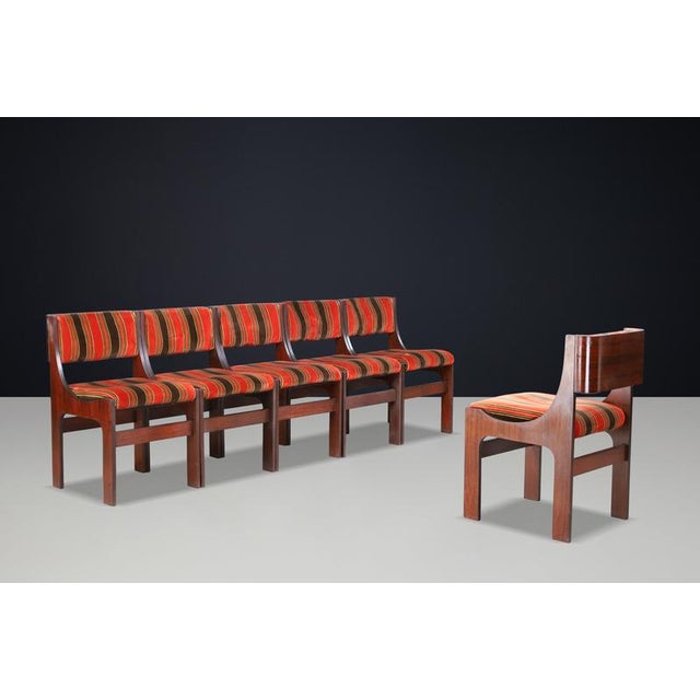 Sculptural Model 273 Dining Chairs by Franco Asnaghi, Italy, 1966, Set of 6 For Sale - Image 10 of 15