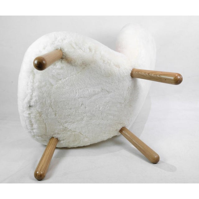 Sheepskin Arctander Chair by Philip Arctander, 1960s For Sale - Image 11 of 15