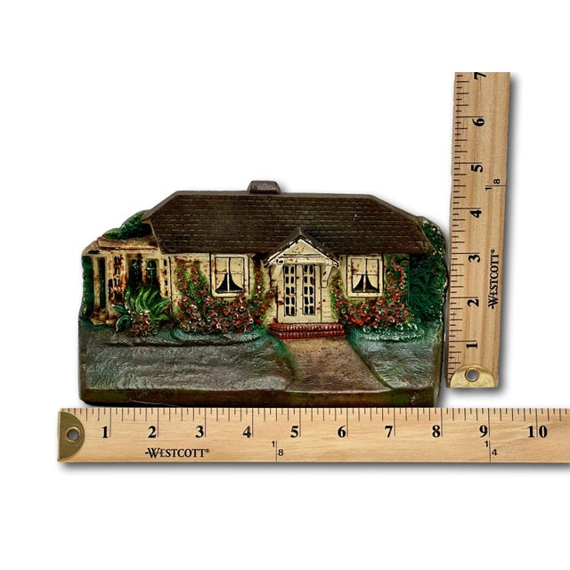 This Really is a Great Looking - Very Rare & Hard to Find Model Antique American Cast Iron Doorstop. Circa Approx 1920s....