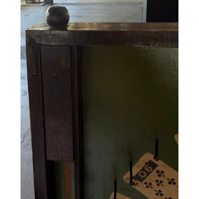 1930s Wooden Lindstroms Poker Pin Ball Game For Sale - Image 4 of 4