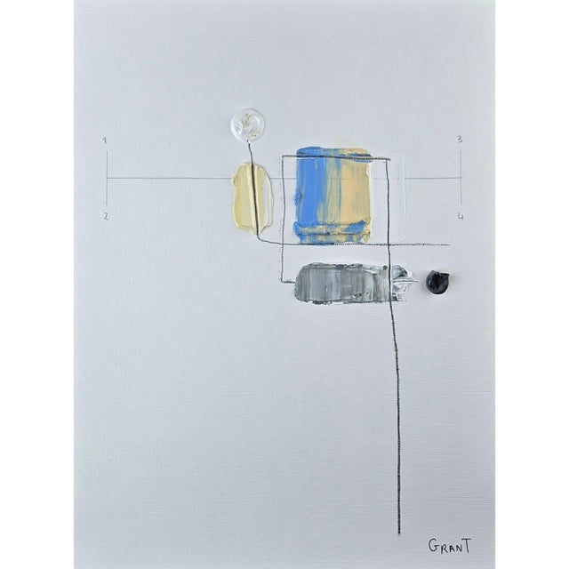 Organic Modern Original Flower Painting by Diane Grant Oil and pencil on high-quality 'Hahnemühle' Canvas Grain Fine Art...