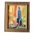1970’s Original Modernist Painting Tower of Learning Pittsburgh Ornate Frame For Sale