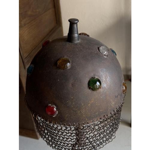 Brutalist Iron Chain Table Lamp, 1970s For Sale - Image 4 of 9