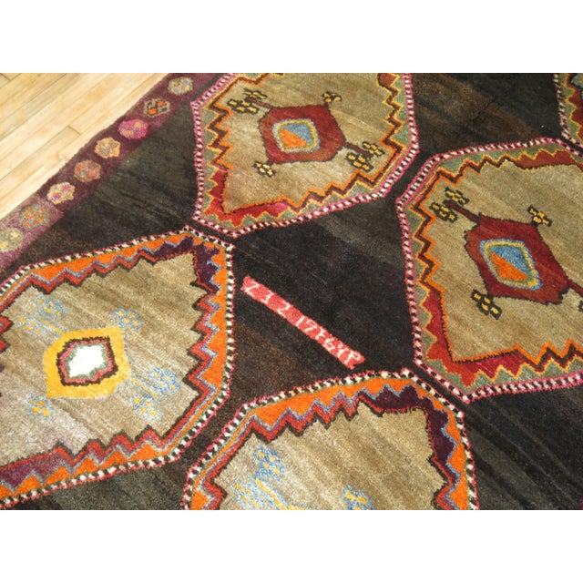 Vintage Zabihi Collection Turkish Kars Anatolian Gallery Rug - 5'10" x 12'6" For Sale In New York - Image 6 of 8